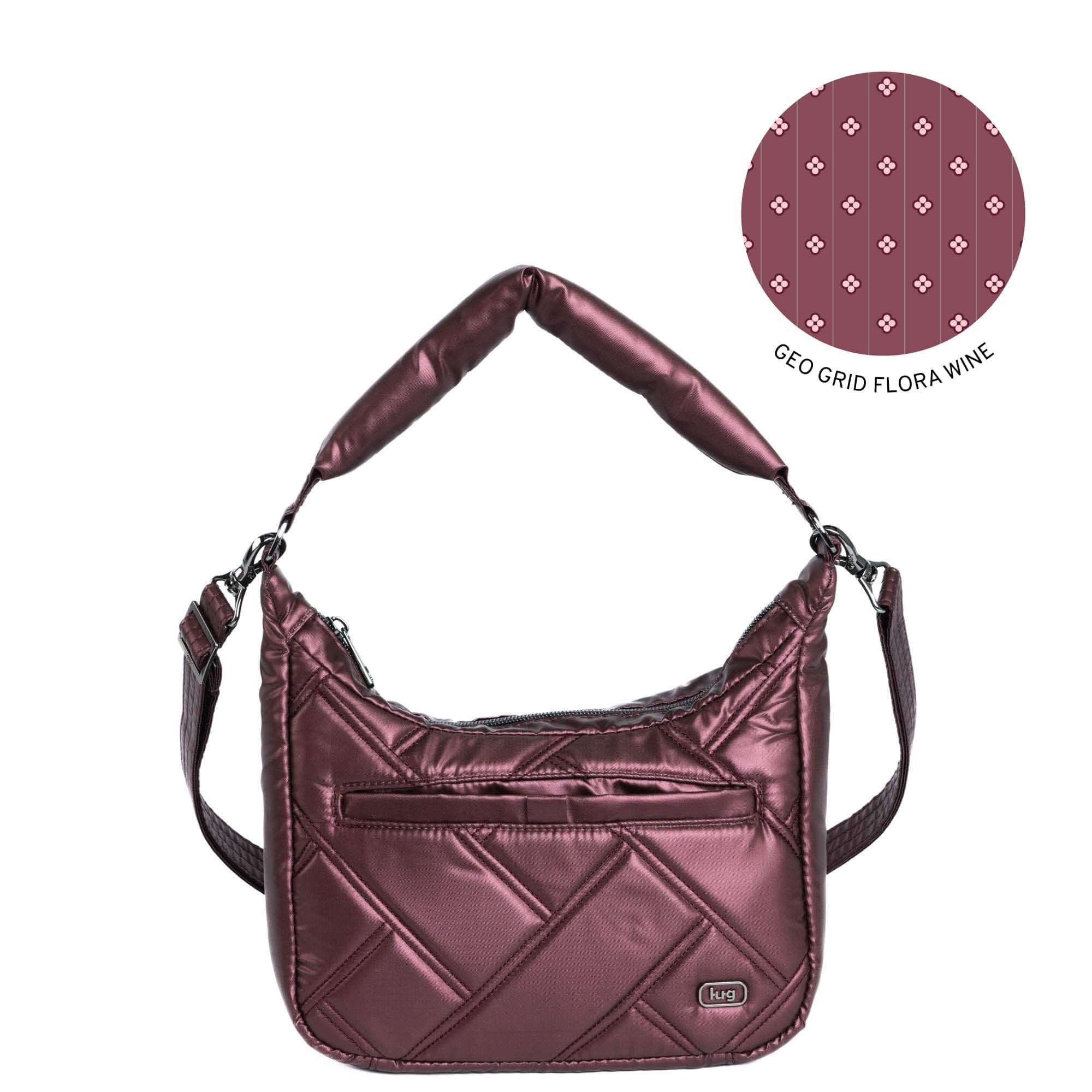 Scamper Convertible Crossbody with Shoulder Strap - METALLIC WINE - Scamper_MetallicWine
